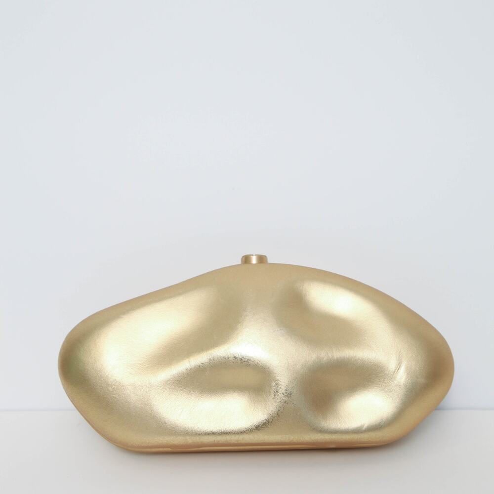 Cult Gaia Caldera Clutch in Gold - Picture 7 of 13